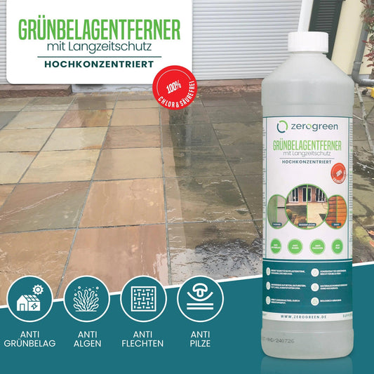 zerogreen® Grünbelagentferner mit Langzeitschutz - zerogreen
