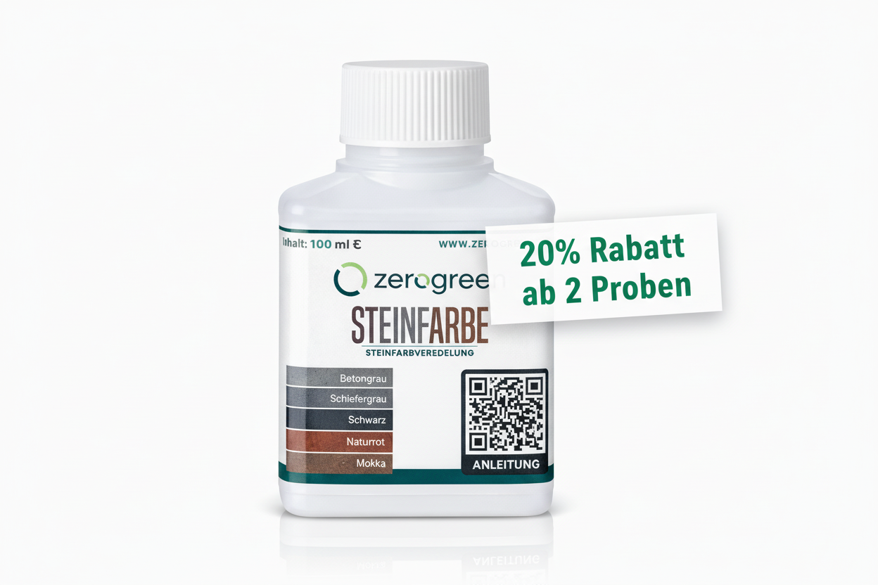 zerogreen® Steinfarbe | Beton- & Pflastersteinfarbe außen | 5L