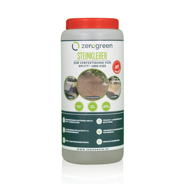 zerogreen® stone adhesive - the grit and gravel consolidation 
